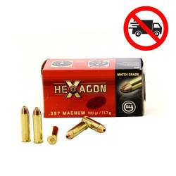 MUNITIONS GECO 357 MAGNUM HEXAGON 180GR X50