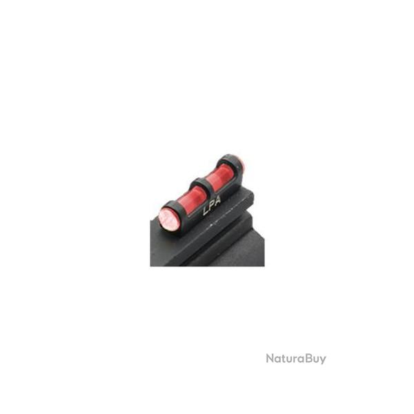 GUIDON FIBRE OPTIQUE ROUGE POUR FUSIL DIA.FILETAGE 2.6mm