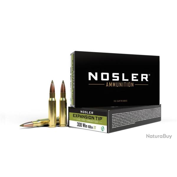 MUNITION NOSLER CAL 308 168GR CC HPBT X20