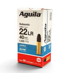 CARTOUCHE AGUILA C/22 LR SUBSONIQUE SP 40 GRS // X50