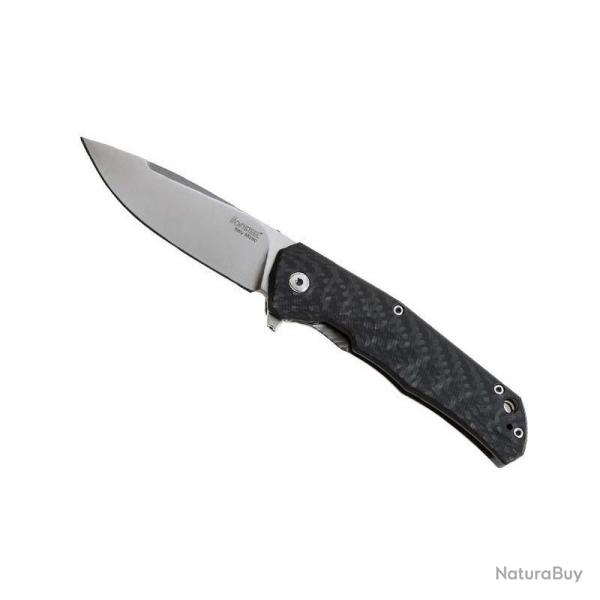 COUTEAU LION STEEL MYTO FIBRE DE CARBONE / TITANIUM GRIS