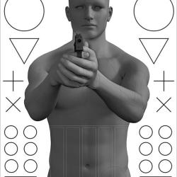 CD TARGET Silhouette One - 50 cibles (anti-reflets)