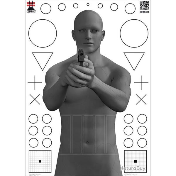 CD TARGET Silhouette One - 50 cibles (anti-reflets)