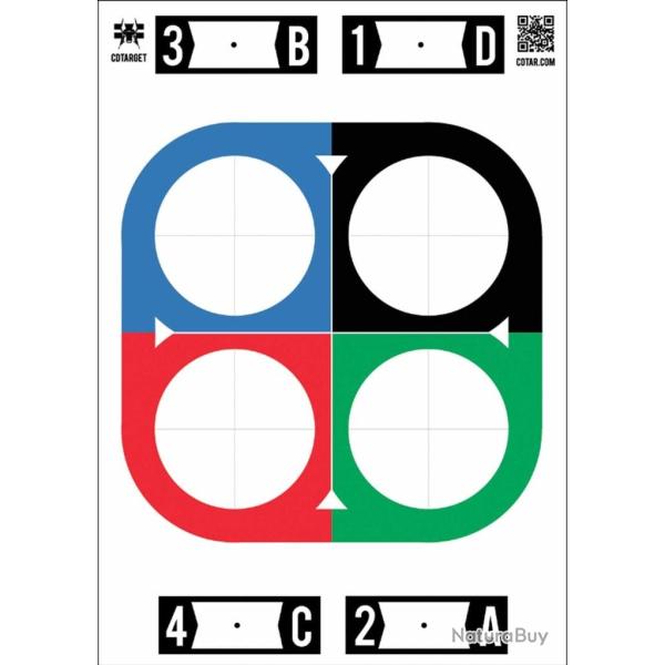 Cible CD TARGET Focus One (anti-reflets) x50