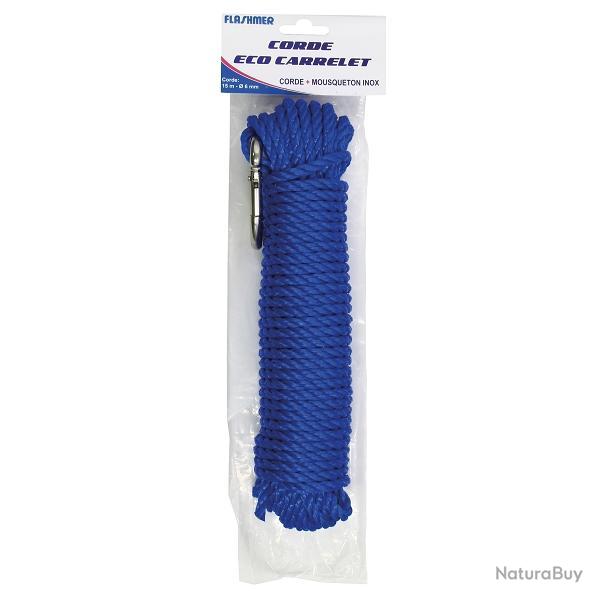 Corde pour Carrelet Mod�le Eco 15M-DIAM 6MM, Bleu
