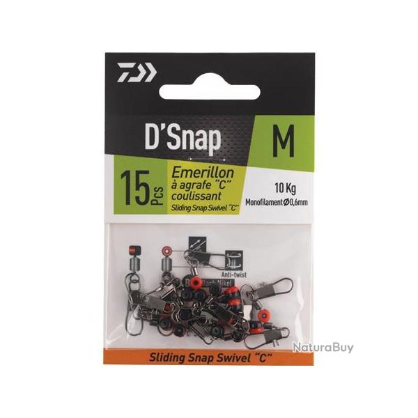 �merillon � agrafe coulissant Sliding Snap Swivel C M