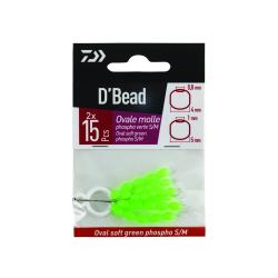 Perles molles phosphorescentes M, Phospho Verte