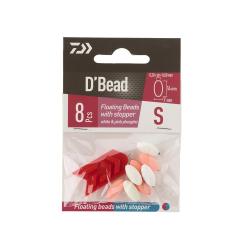 Perles flottantes autobloquantes phosphorescentes XS, White&pink Phospho