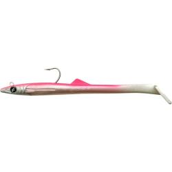 Leurre souple arm&eacute; Raglou Hybrid Eel 20 CM, Pink