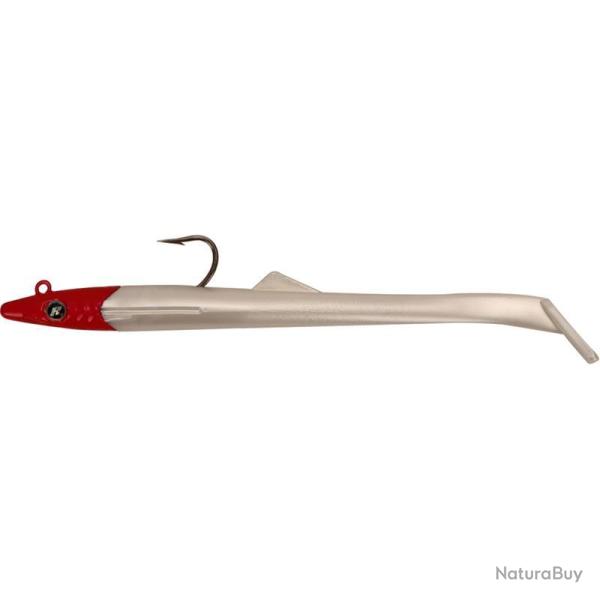 Leurre souple arm� Raglou Hybrid Eel 15 CM, Blanc Rouge