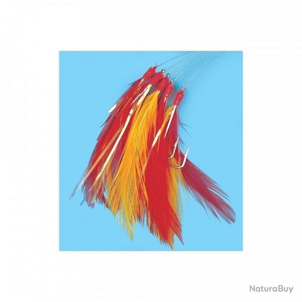 Plume Filaments 3 Hame�ons 1/0, Rouge/jaune