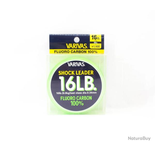 Shock Leader Fluorocarbone 16LB-30M, Vert