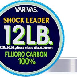 Shock Leader Fluorocarbone 12LB-30M, Bleu