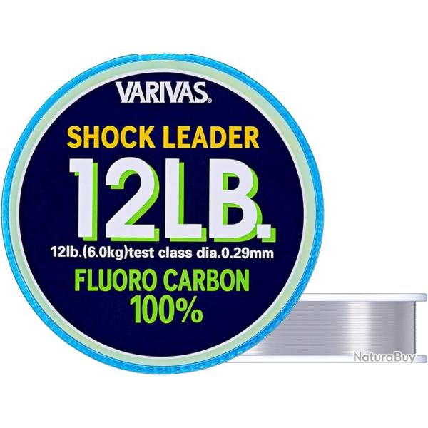 Shock Leader Fluorocarbone 12LB-30M, Bleu