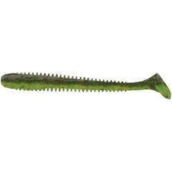 Leurre souple Swing Impact Slim 4, 401 Green Pumpkin Chartreuse