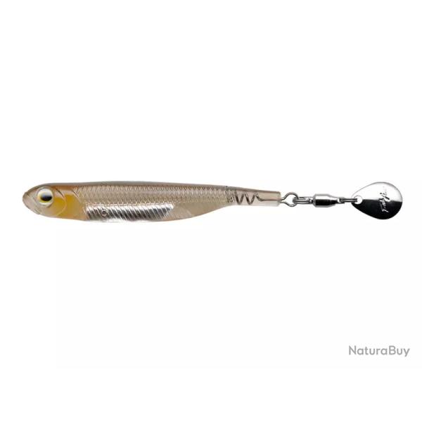 Leurre souple Flash J Spin 4" (X3), 01 Wakasagi/silver