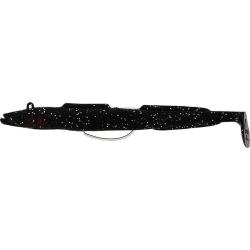 Leurre souple Sandy Andy Weedless Jig 13cm 13CM-23GR, Black Silhouette