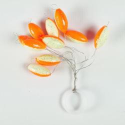 Perles flottantes Ovales Orange
