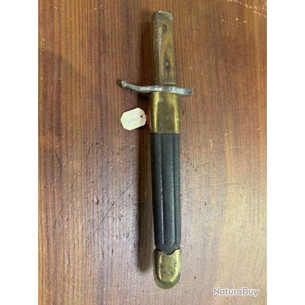 couteau/ba�onnette italienne mod�le 1891 ( transf couteau combat )