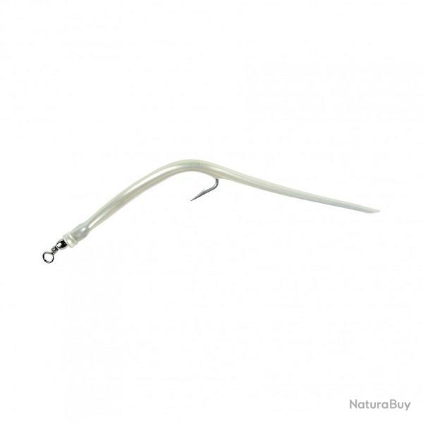 Blister 2 Anguillons N�4 10CM, Blanc Nacre