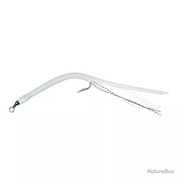 Blister 2 Anguillons 3/0 14.5CM, Blanc Nacre