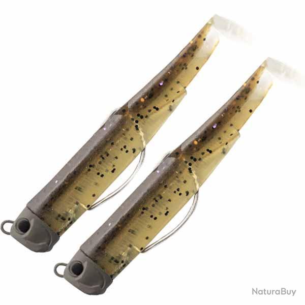 Leurre souple Double Combo Black Minnow Pug 12CM-16GR, Chocolate Goby