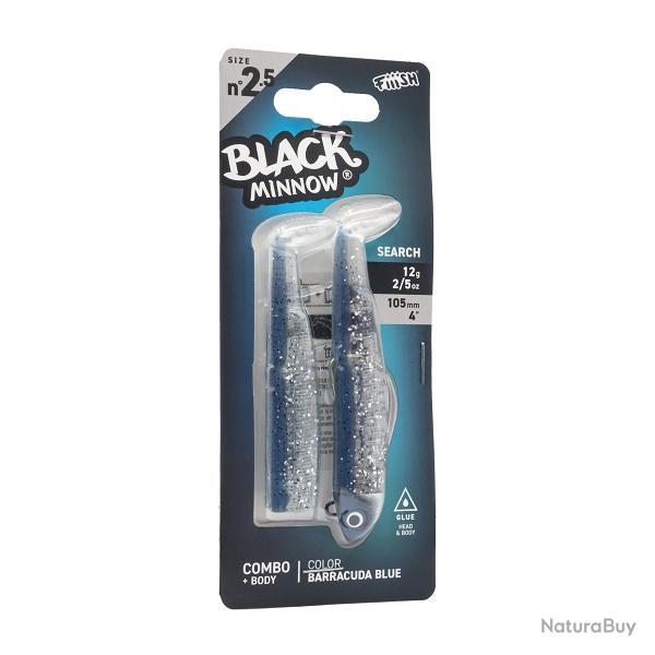 Leurre souple Combo Search Black Minnow 10.5CM-12GR, Barracuda Blue
