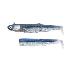 Leurre souple Combo X-deep Black Minnow 9CM-20GR, Barracuda Blue
