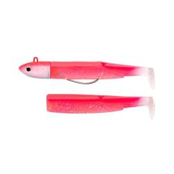 Leurre souple Combo Deep Black Minnow 16CM-90GR, Fluo Pink
