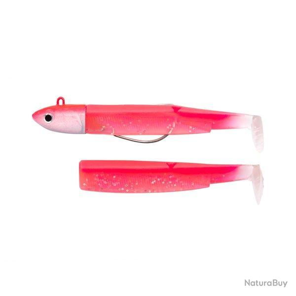 Leurre souple Combo Deep Black Minnow 16CM-90GR, Fluo Pink