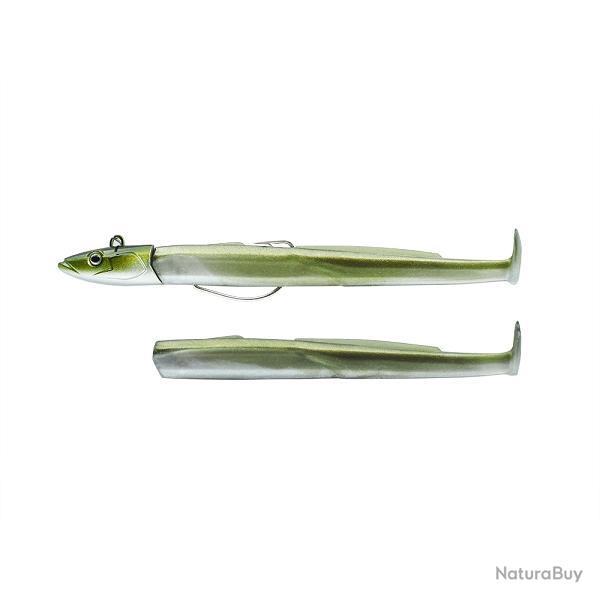 Leurre souple Combo Offshore Black Eel 11CM-15GR, Khaki
