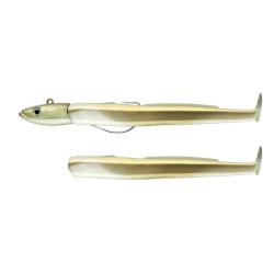 Leurre souple Combo Offshore Black Eel 20CM-100GR, Gold