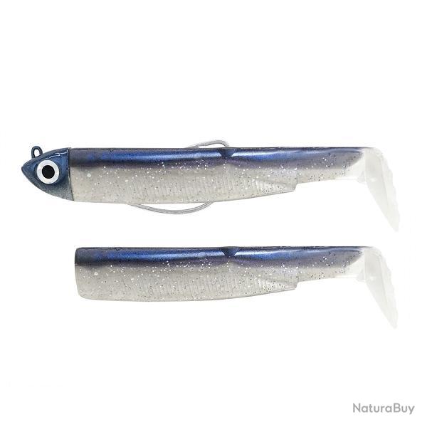 Leurre souple Combo Black Minnow Shore 12CM-12GR, Electric Blue