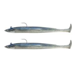 Leurre souple Double Combo Crazy Paddle Tail Shore 12CM-7GR, Electric Blue