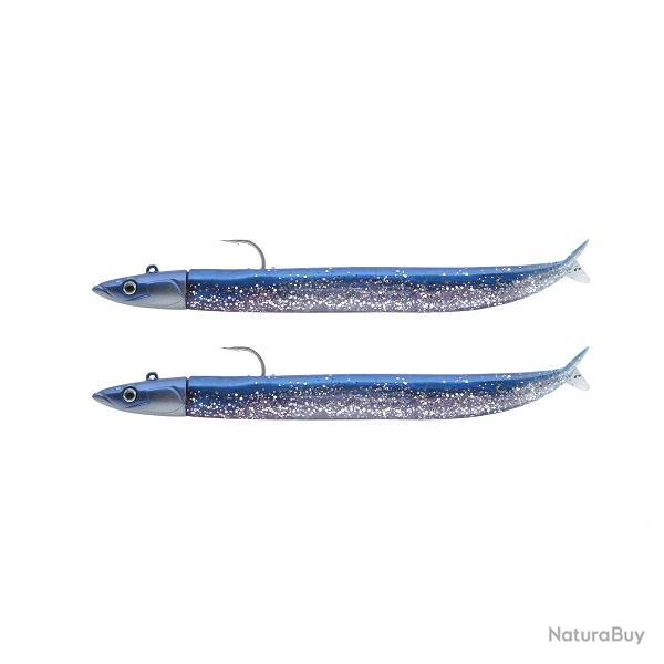 Leurre souple Double Combo Crazy Sand Eel Offshore 18CM-35GR, Blue Strike
