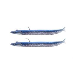 Leurre souple Double Combo Crazy Sand Eel Offshore 15CM-20GR, Blue Strike