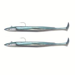 Leurre souple Double Combo Crazy Paddle Tail Offshore 15CM-20GR, Pearl Blue