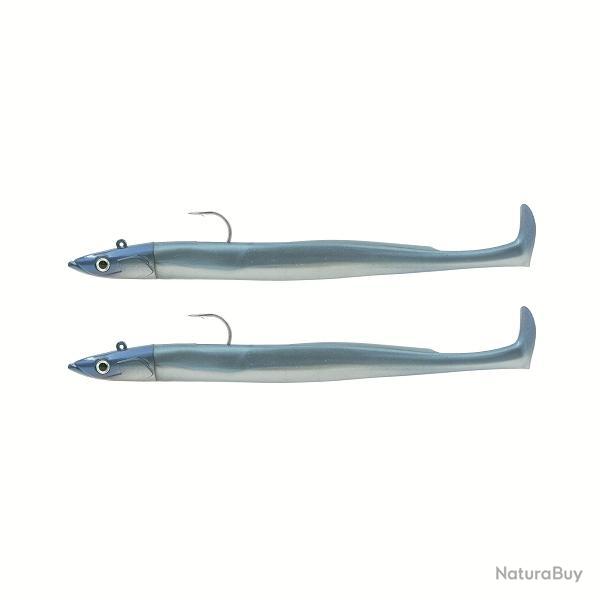 Leurre souple Double Combo Crazy Paddle Tail Offshore 10CM-10GR, Pearl Blue