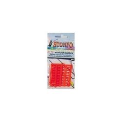 Perles Stonfo Caoutchouc Fluorescentes 5MM, Orange Fluo