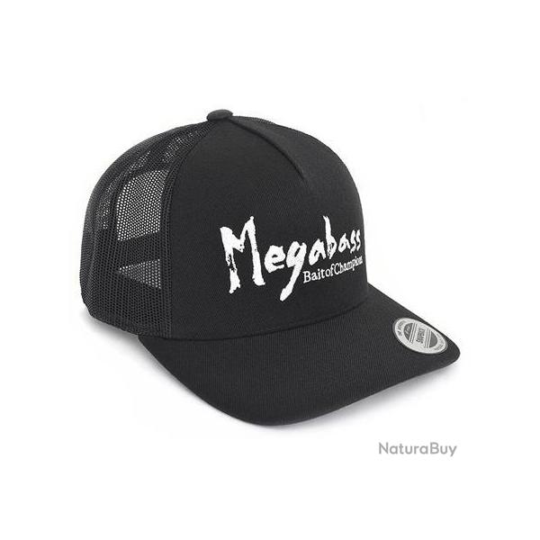 Casquette Megabass Brush Trucker Black/white