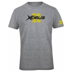 Tee-Shirt Xorus XL, Gris Clair Chine Et Jaune