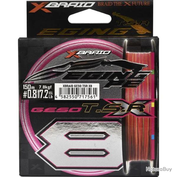 Tresse X092 Geso TSR X8 150m PE 0.8 -17,2 LBS -150M