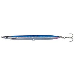 Leurre 3D Sandeel Pencil 12.5cm 12.5CM-19G, Blue Silver Uv