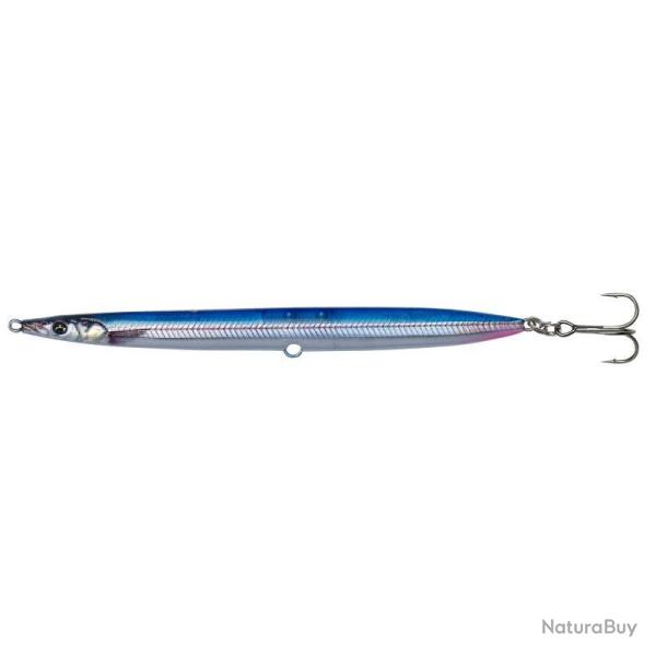 Leurre 3D Sandeel Pencil 12.5cm 12.5CM-19G, Blue Silver Uv