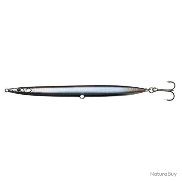 Leurre 3D Sandeel Pencil 12.5cm 12.5CM-19G, Black Silver