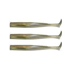 Leurre souple Corps de Rechange Crazy Paddle Tail 12cm (x3) 12CM, Khaki