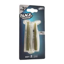 Leurre souple Corps de rechange Black Minnow 10.5cm (x3) 10.5CM, Khaki