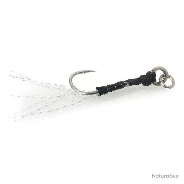 Hame�on Drag Metal Assist Hook Single 13, Clear Tinsel