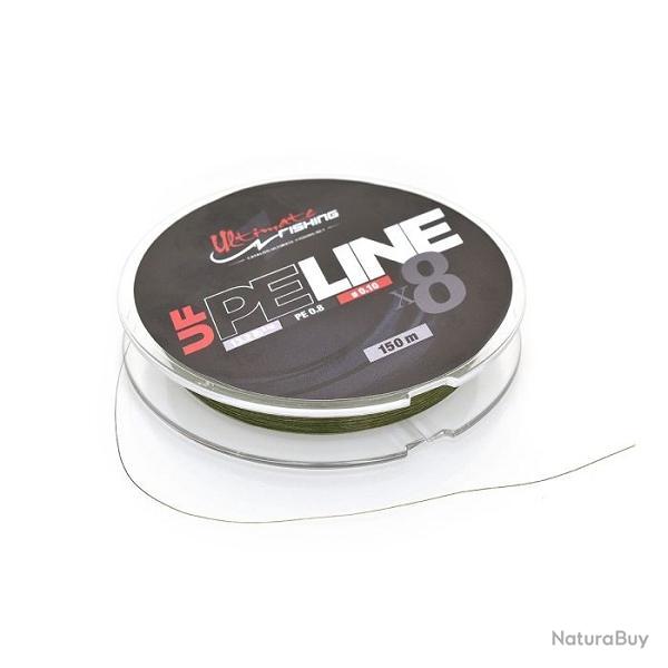 Uf Pe Line X8 200 Moss Green-d3 PE 1.2 - 0.15 MM - 20.9 LB