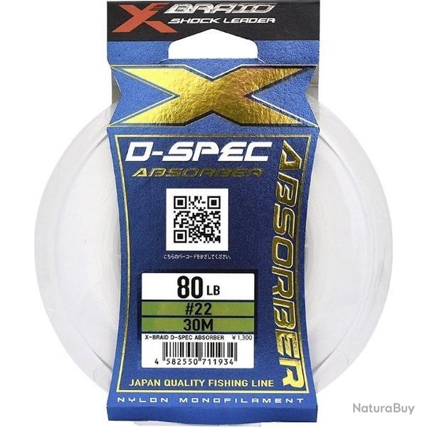 X Braid X027 D-spec Absorber 30m 30M 22 80LB